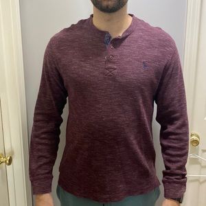 Polo sweater maroon size xl mens